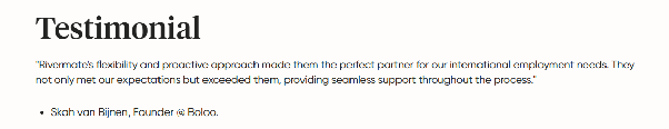 Boloo client testimonial