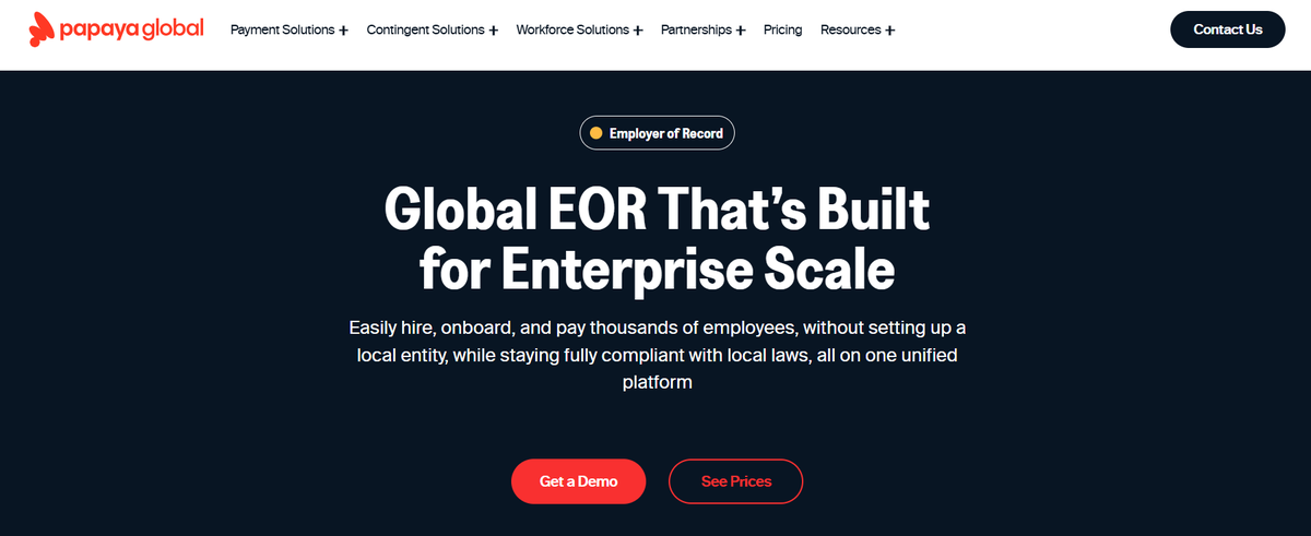 Papaya Global’s employer of record services for startups