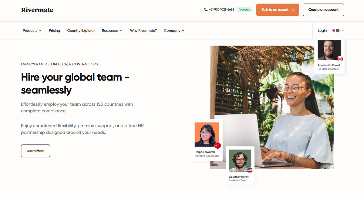 Rivermate home page