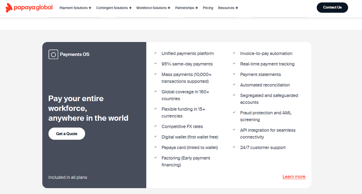 Papaya Global’s Payments OS solution