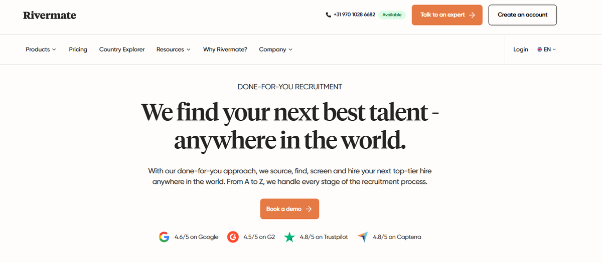 Rivermate recruitment page