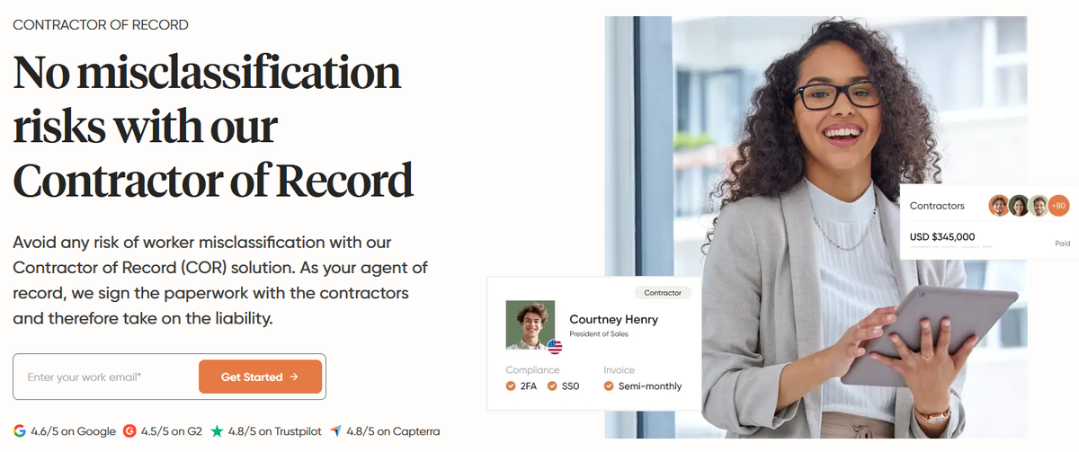Rivermate Contractor of record for simplified contractor management